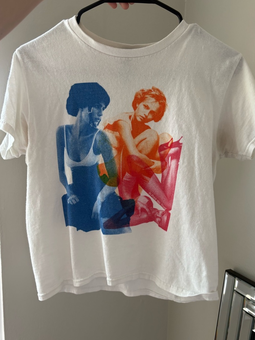 Baby tee with graphic